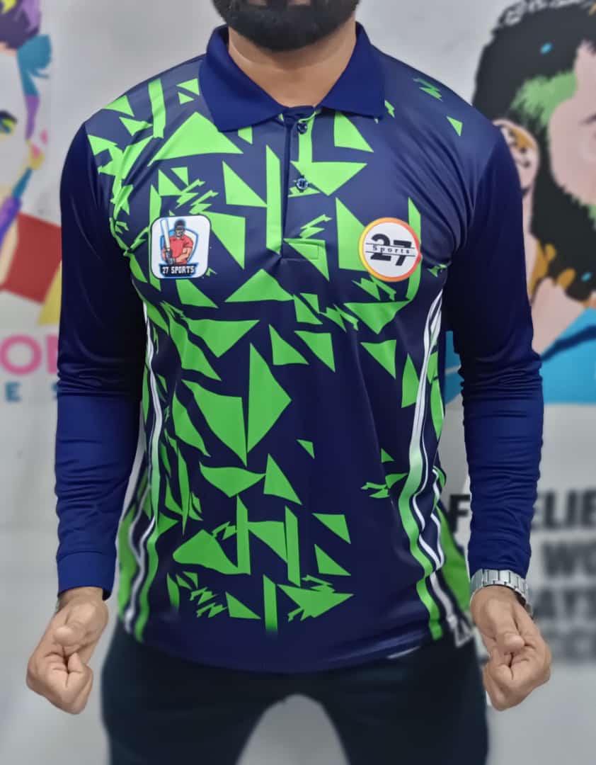 Green sales cricket jersey